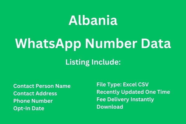 阿尔巴尼亚 Whatsapp 号码数据库