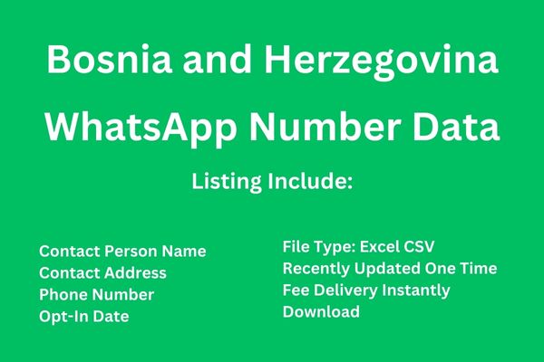 波士尼亚与赫塞哥维纳 Whatsapp 号码数据库