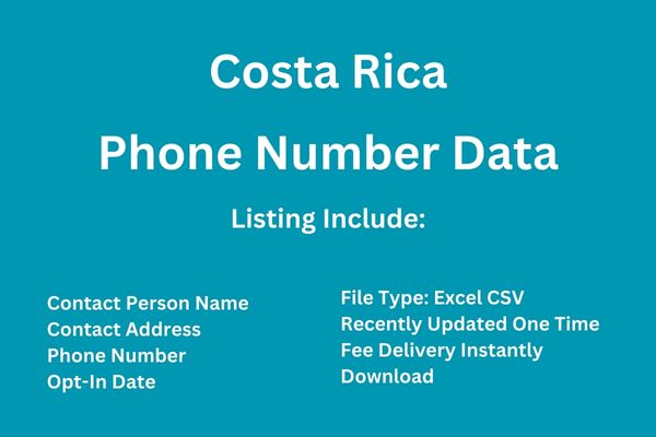 哥斯大黎加电话号码数据库