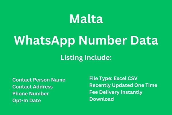 马尔他 Whatsapp 号码数据库