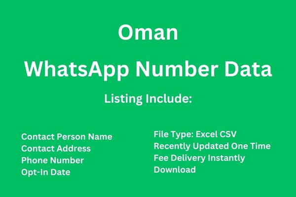 阿曼 Whatsapp 号码数据库
