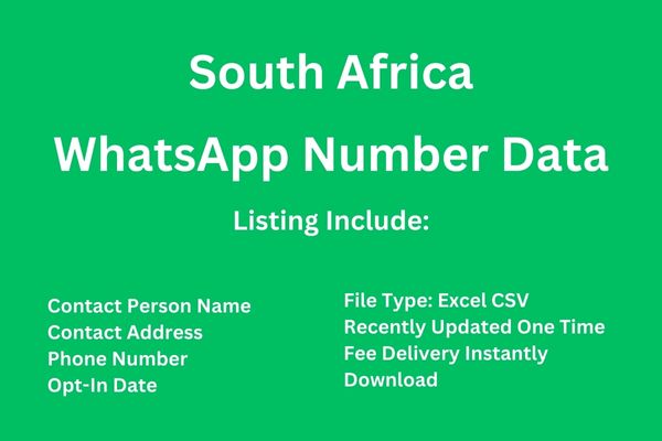 南非 Whatsapp 号码数据库