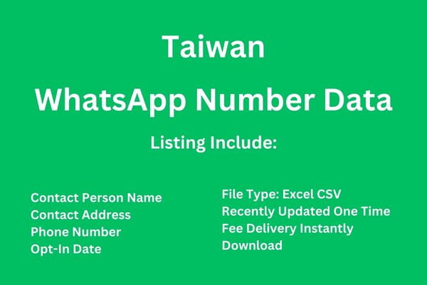台湾 Whatsapp 号码数据库