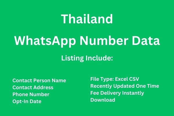 泰国 Whatsapp 号码数据库