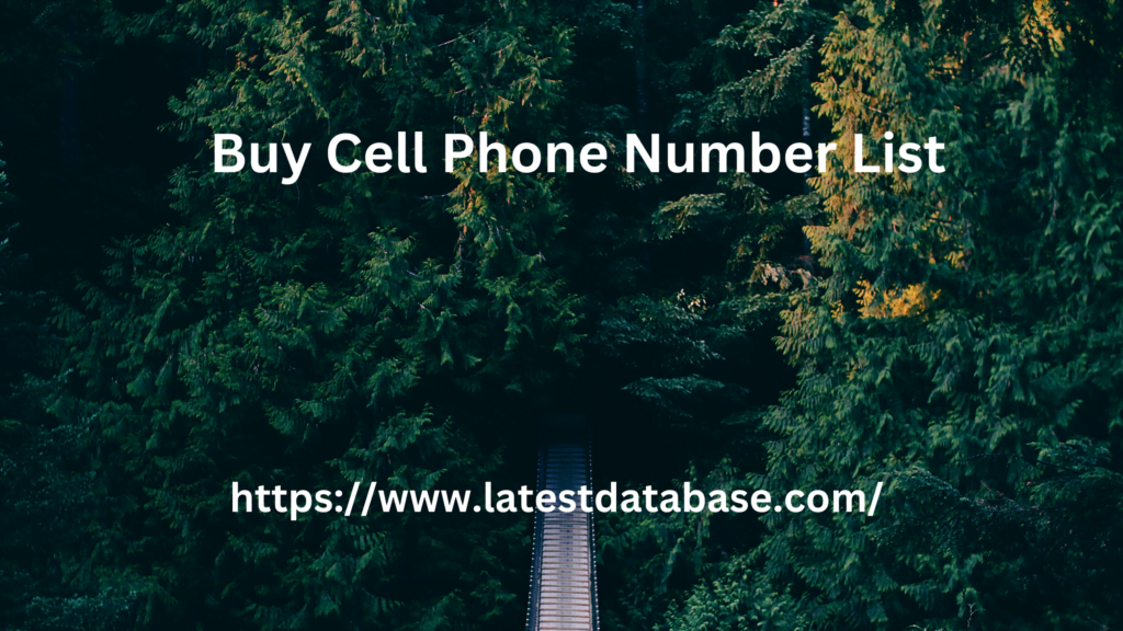 Buy Cell Phone Number List