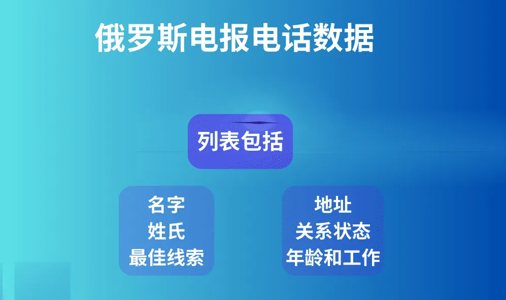 俄罗斯电报电话数据
